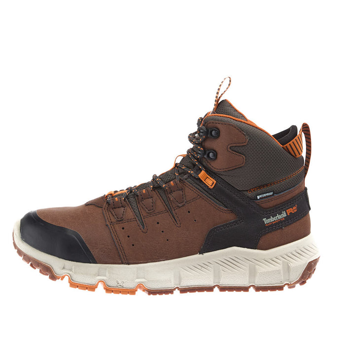 Timberland Pro Men's Tempe 6in Waterof Brown Alloy Toe Lace Up Work Boot