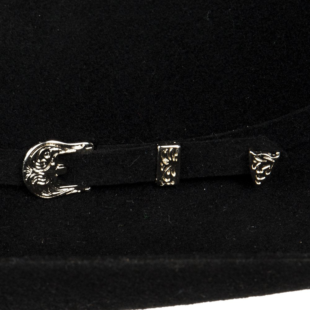 Youth M+F Black 3 3/4in. Brim Cattlemans Felt Hat