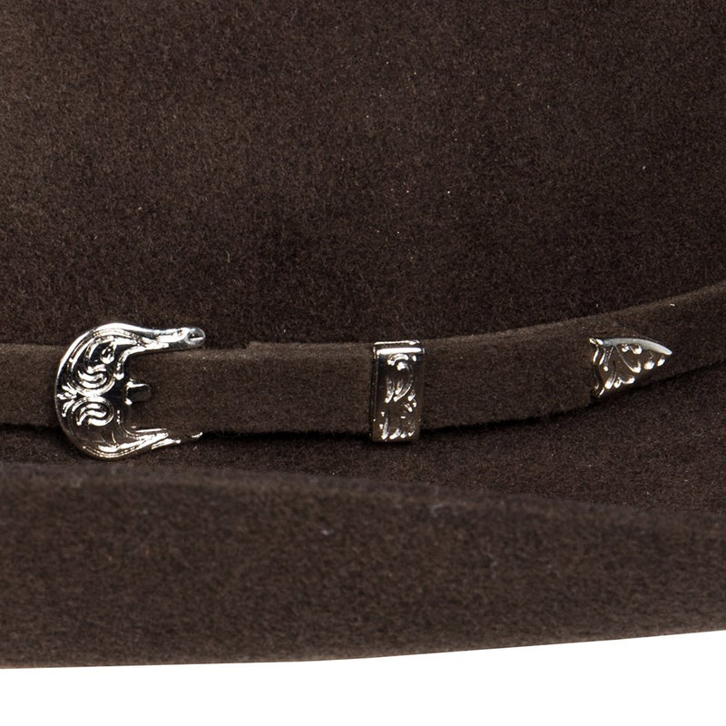 Youth M+F Chocolate 3 3/4in. Brim Cattlemans Felt Hat