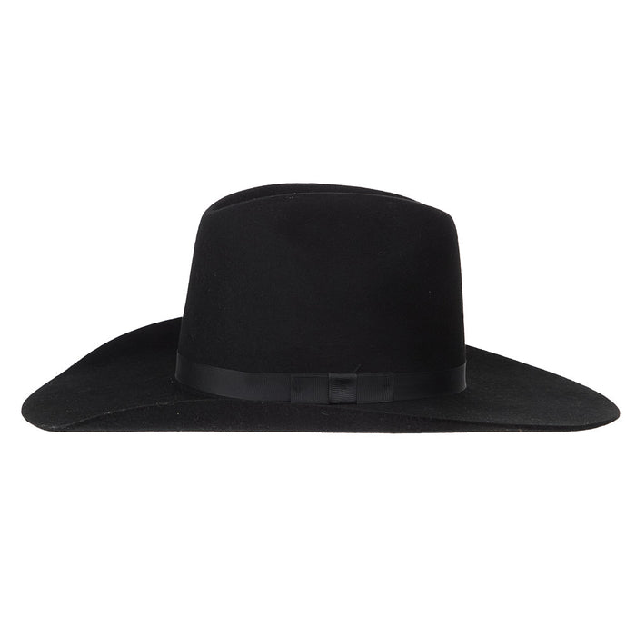 Kid's Black Cowtown 4in Brim Wool Hat
