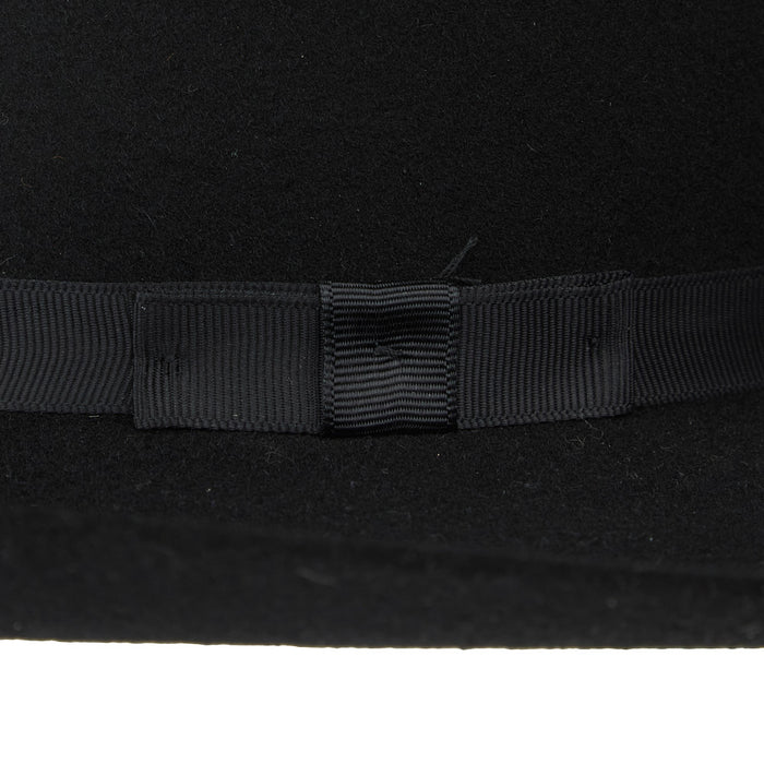 Kid's Black Cowtown 4in Brim Wool Hat
