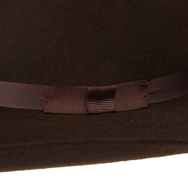 Kid's Chocolate Cowtown 4in Brim Wool Hat