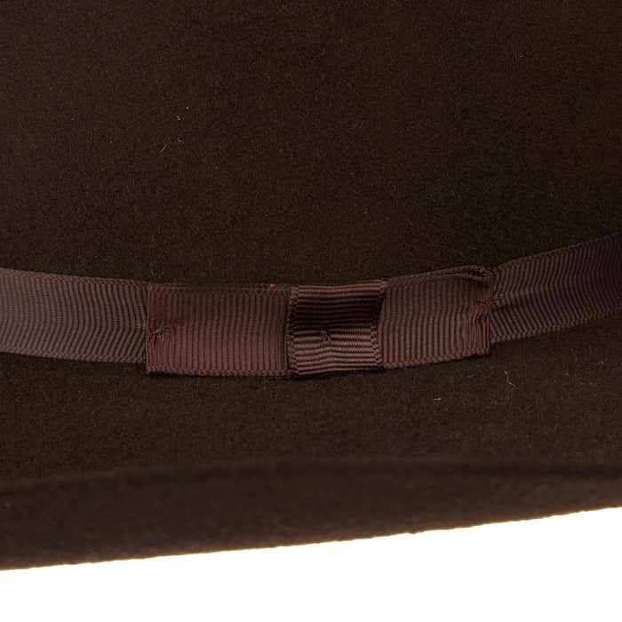 Kid's Chocolate Cowtown 4in Brim Wool Hat