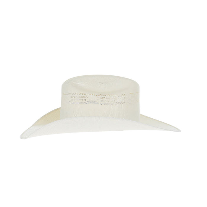 Vented Ivory Bangora Straw Hat
