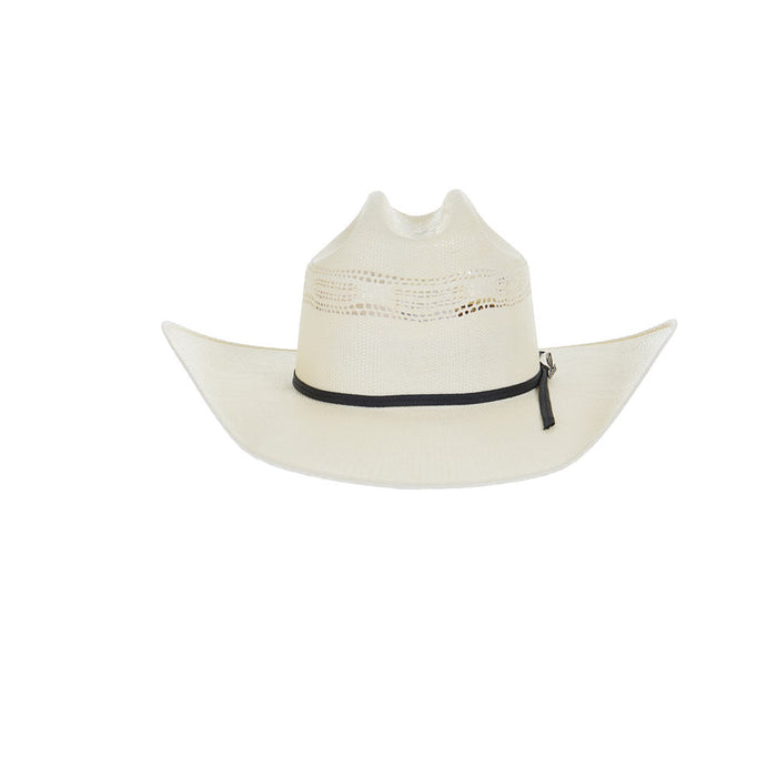 Vented Ivory Bangora Straw Hat