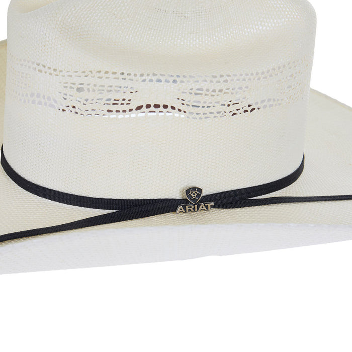 Vented Ivory Bangora Straw Hat