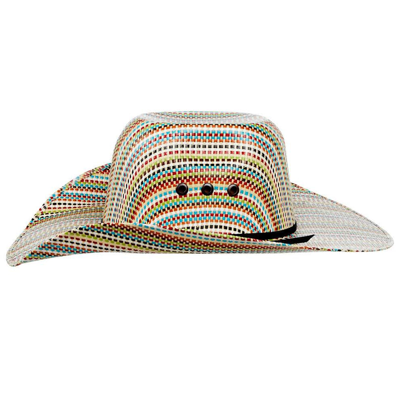 M+F Kids Multi Colored Straw Cowboy Hat