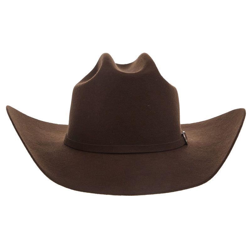 Ariat 2X Chocolate Precreased Wool Hat 4 1/4in Brim