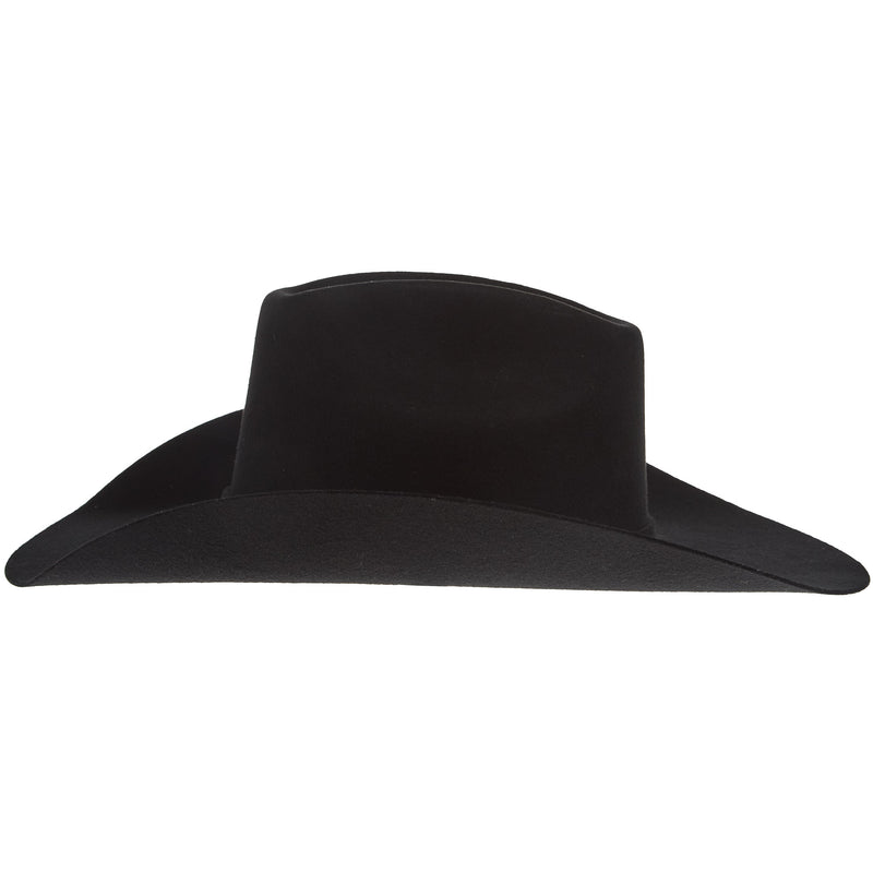 Ariat 2X Black Precreased Wool Hat 4.25in Brim Hat