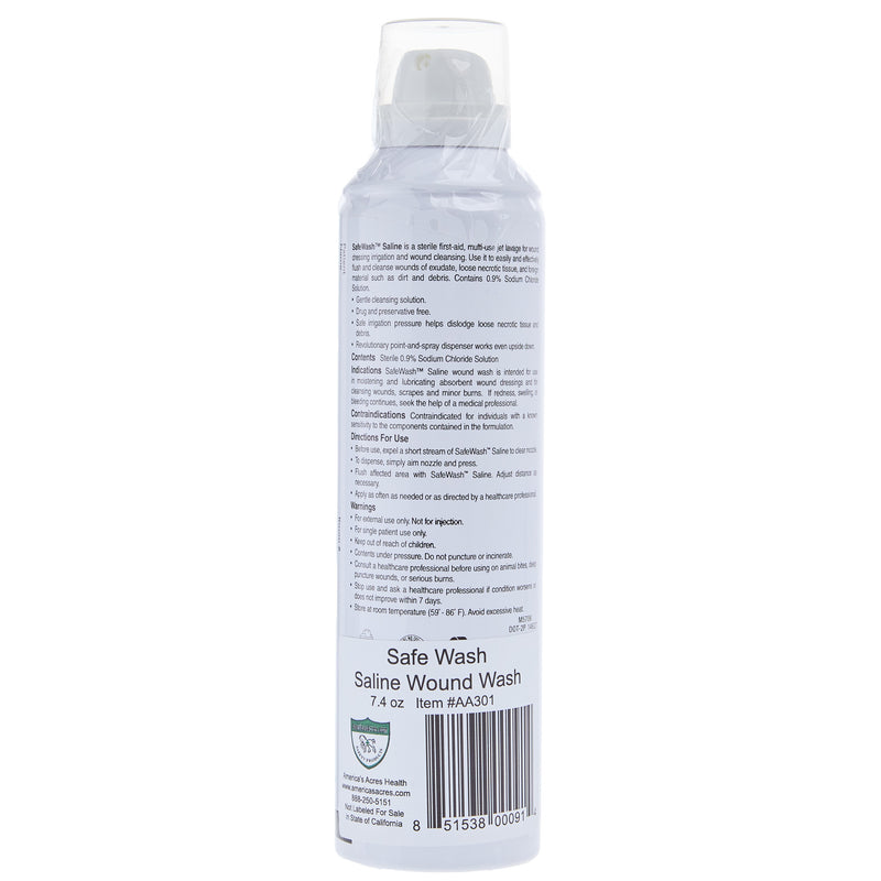 Americas Acres SafeWash Saline Wound Spray