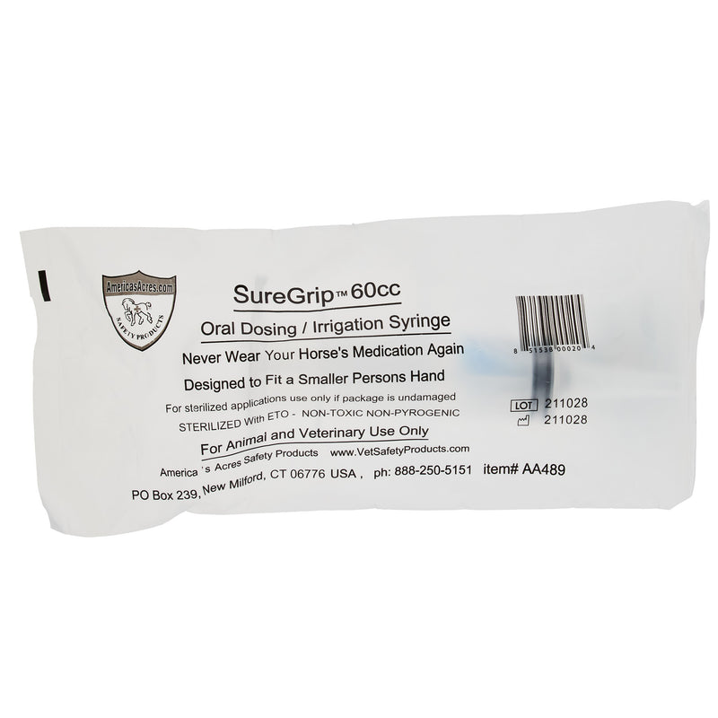 Americas Acres Sure Grip Oral Medication Syringe 60cc