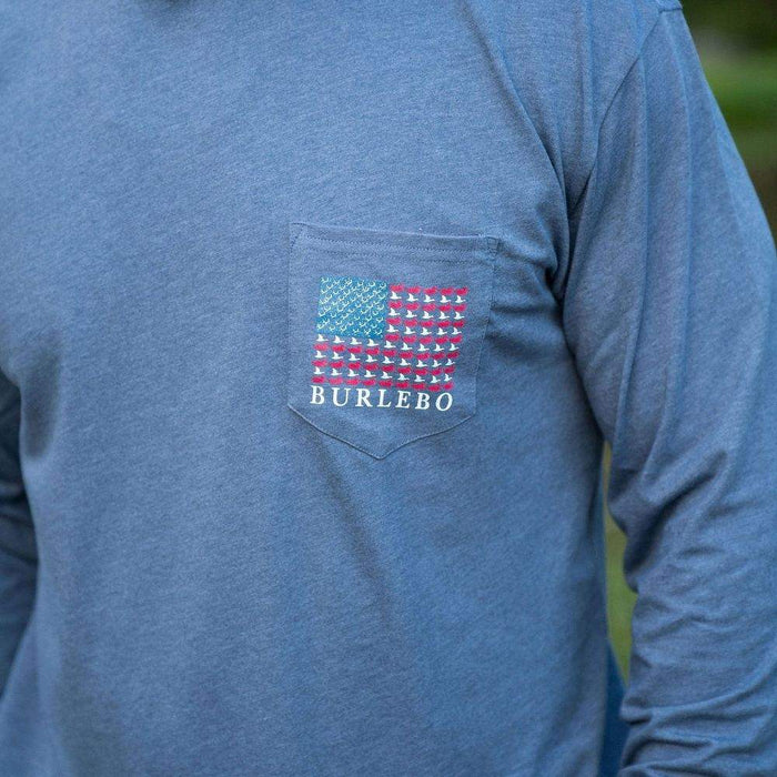 Burlebo Men's Antler and Duck Flag Tee