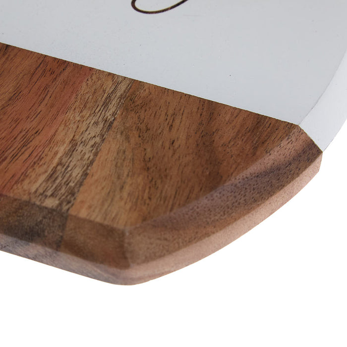 Sophistiplate/Maple Leaf White Acacia Bevel Medium Board
