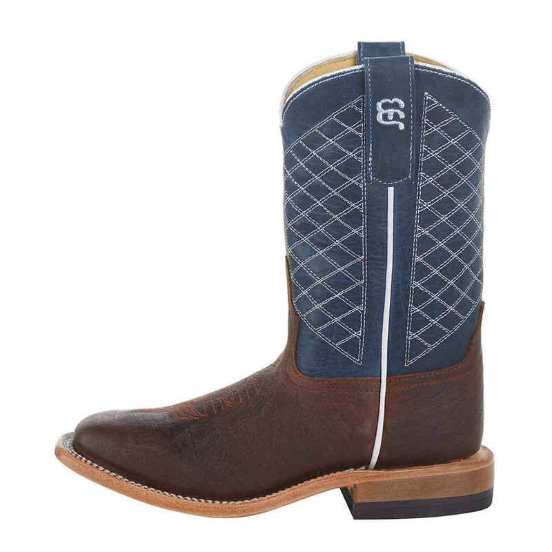 Anderson Bean AB Kids Toast Bison Blue Lava Square Toe Boot