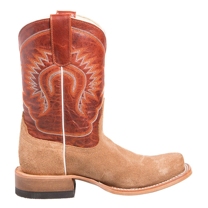 Anderson Bean Kid's Anderson Bean Golden Crazy Horse Reverse Roughout Cowboy Boot