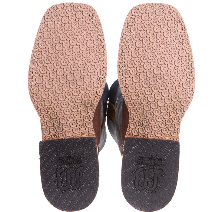 Anderson Bean Kids Toast Bison with Blue Mad Dog Top Boot