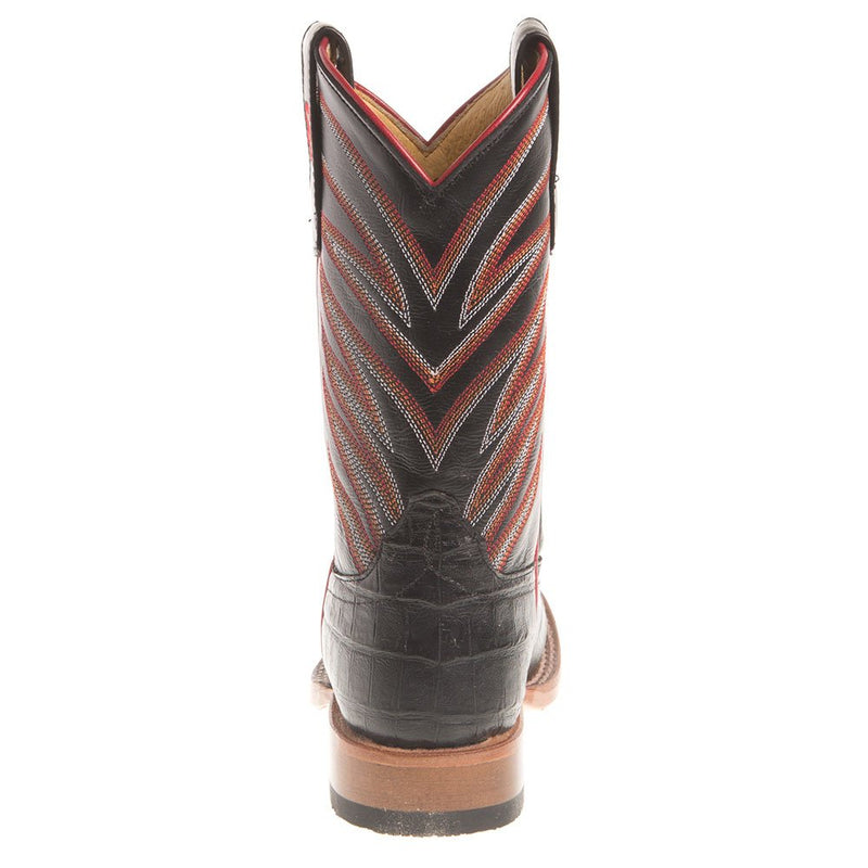 Anderson Bean Kids Black Caiman Print Cowboy Boots