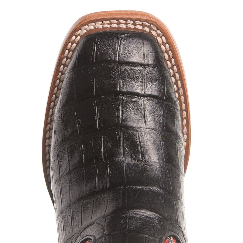 Anderson Bean Kids Black Caiman Print Cowboy Boots
