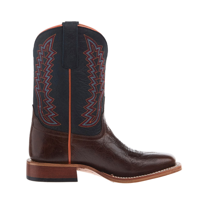 Anderson Bean Kid's Brown Avatar and Navy Denver Calf Square Toe Boot