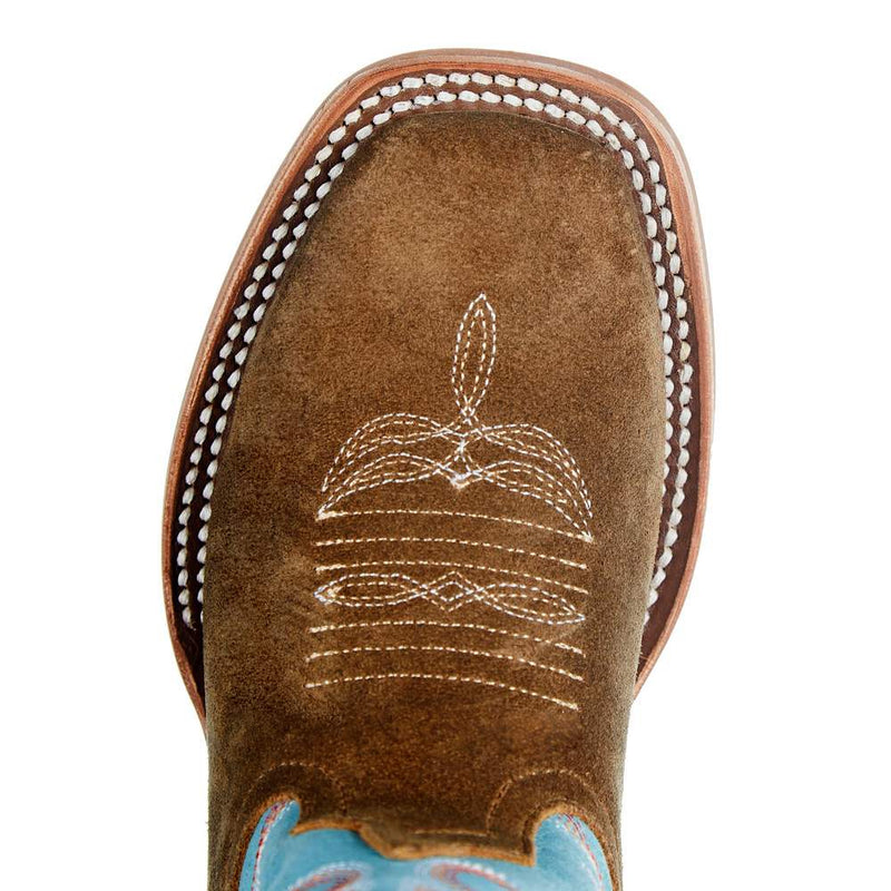 Anderson Bean Kids Coyote Sand Vamp Sky Blue Sensation Cowboy Boot