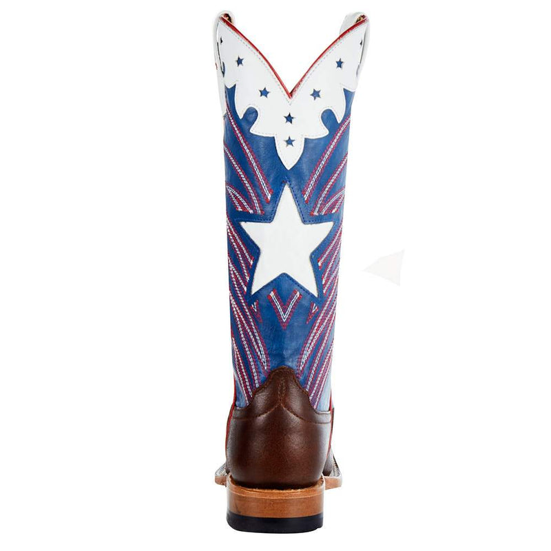 Anderson Bean Kids Roscoe Tan Blue Harbon Cowboy Boot