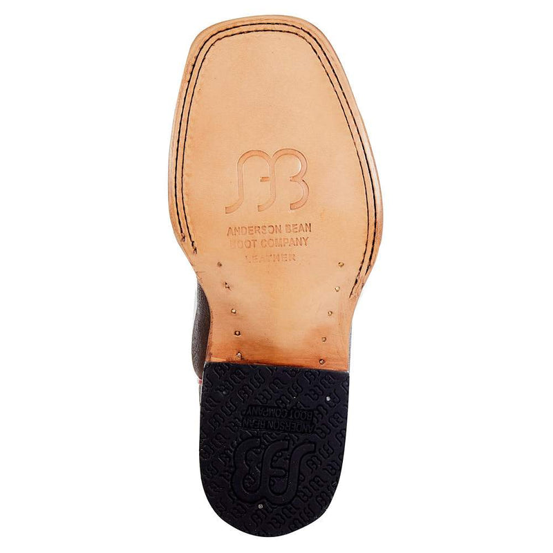 Anderson Bean Kids Roscoe Tan Blue Harbon Cowboy Boot