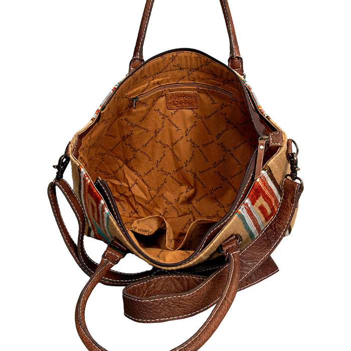 American Darling Tan Saddle Blanket Tote