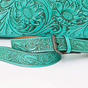 American Darling Leather Tooled Tote