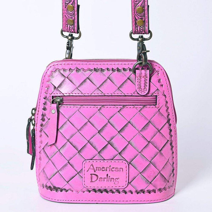 American Darling Pink Tooled Bag