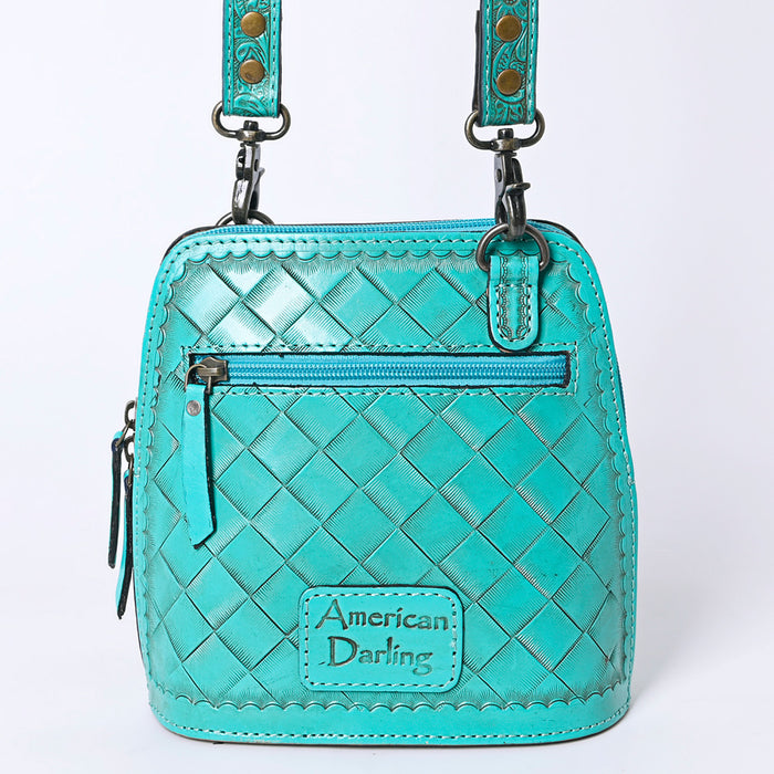American Darling Turquoise Tooled Bag