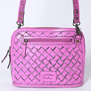 American Darling Fushia Tooled Bag