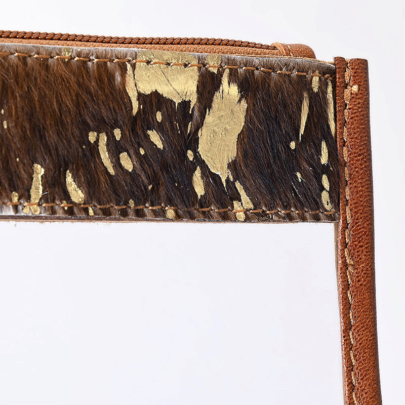 American Darling Clear Bag With Hair On Hide