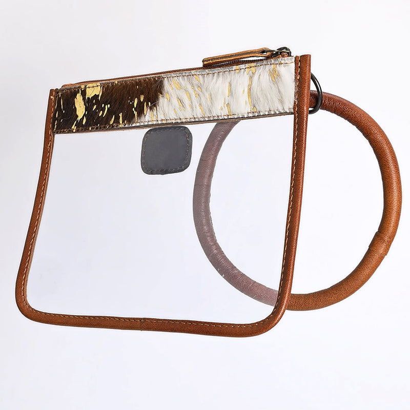 American Darling Clear Bag With Hair On Hide