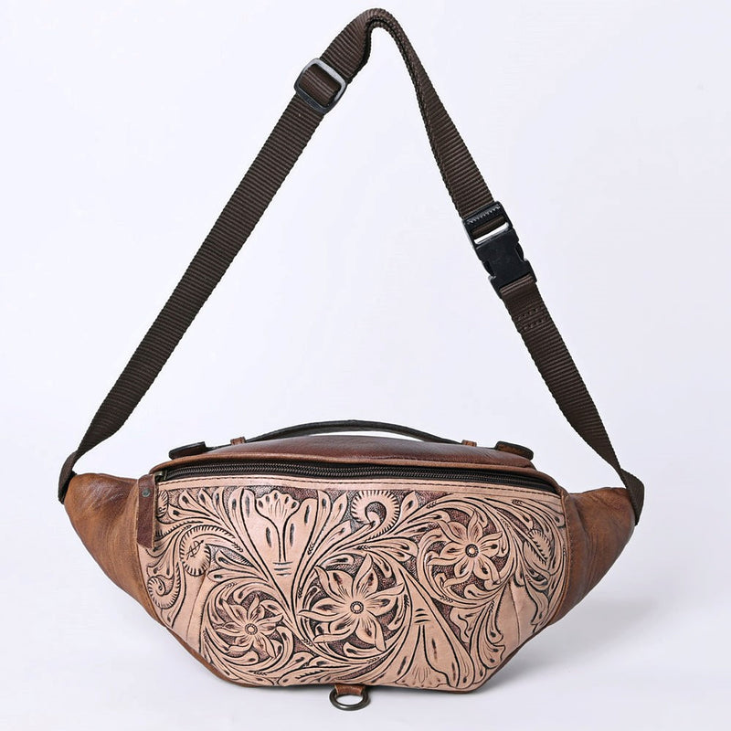 American Darling Tooled Leather Fanny Pack