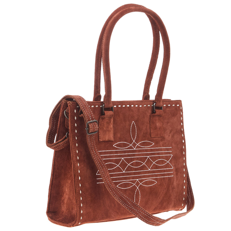 American Darling Suede Boot Stitch Bag