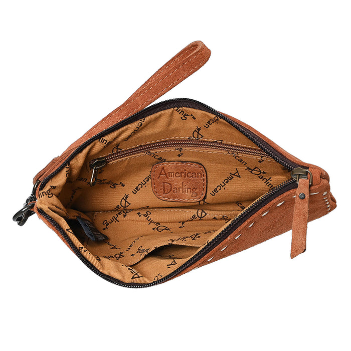 American Darling Suede Boot Stitch Wristlet