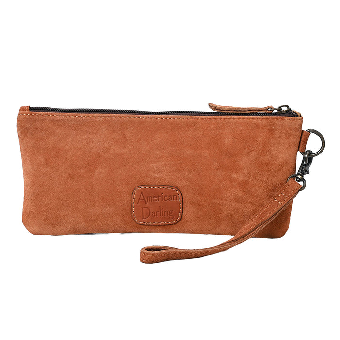 American Darling Suede Boot Stitch Wristlet