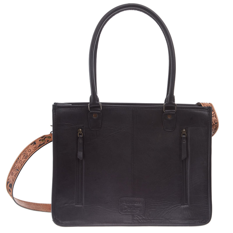 American Darling Black w/Tooled Detail Bag