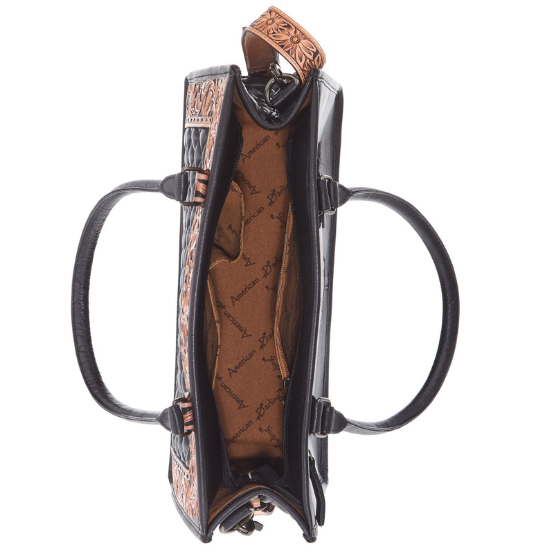 American Darling Black w/Tooled Detail Bag