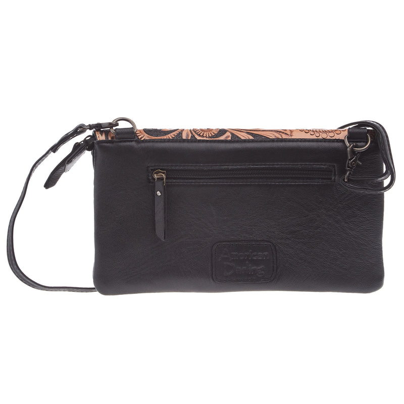 American Darling Black w/Tooled Detail Clutch