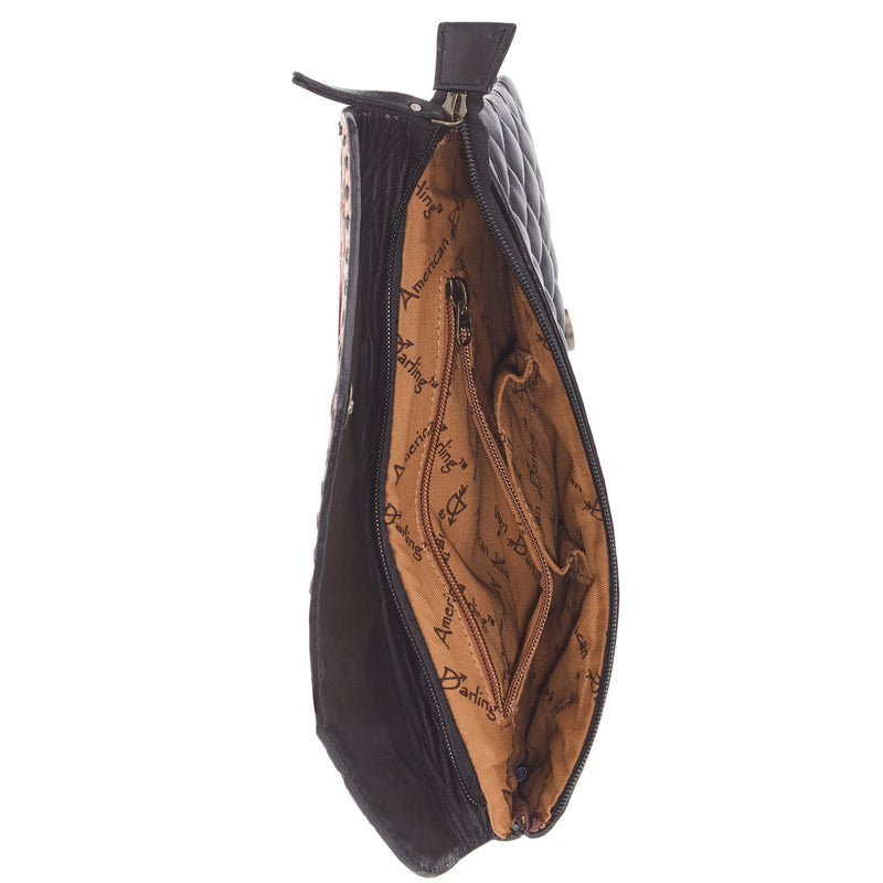 American Darling Black w/Tooled Detail Clutch