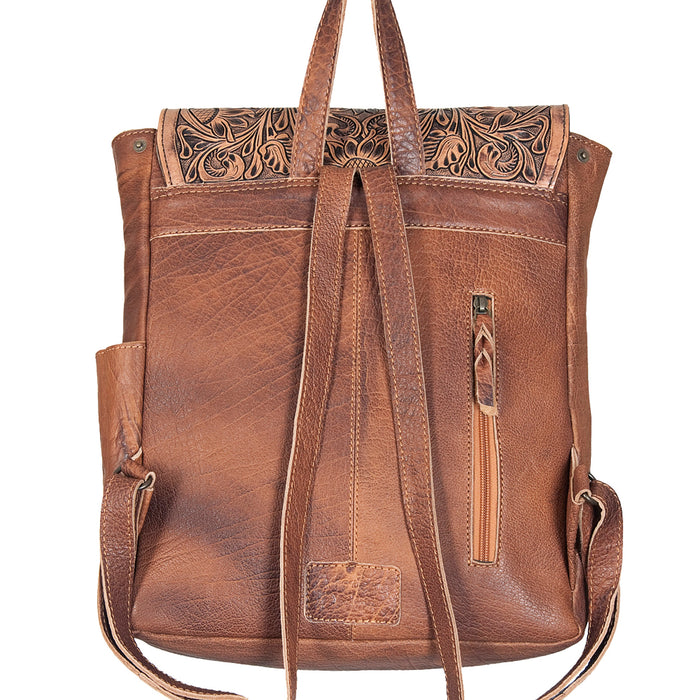 American Darling Floral Tooled Backpack