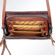 American Darling Tooled Leather Wallet Crossbody