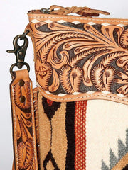 American Darling Tan Saddle Blanket Purse