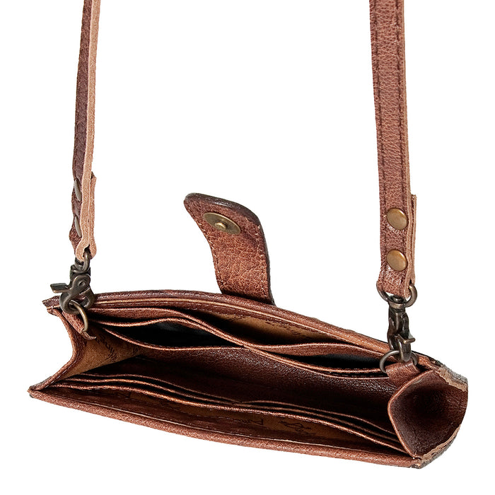 American Darling Floral Tooled Crossbody Clutch