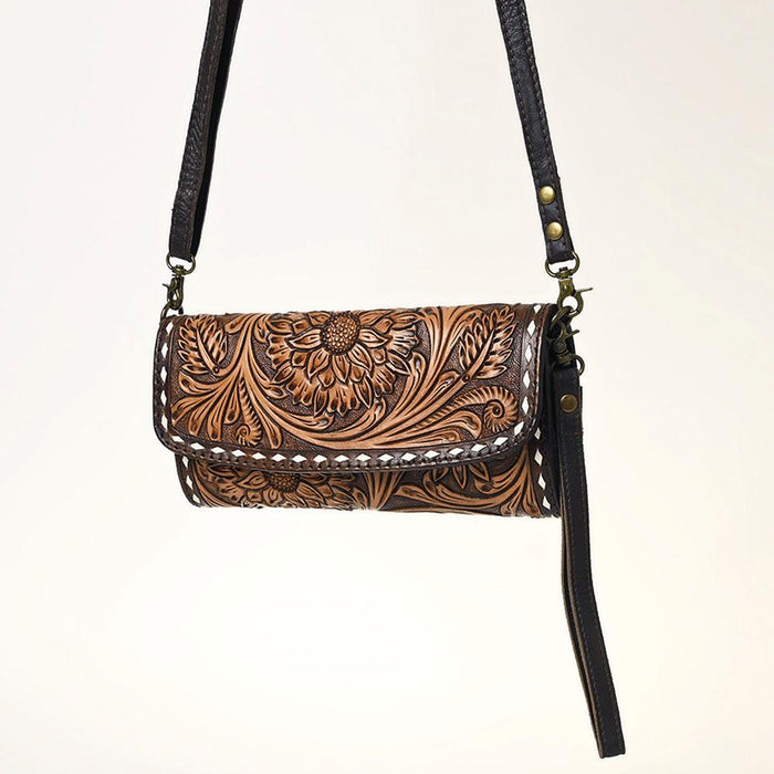 American Darling Floral Tooled Crossbody