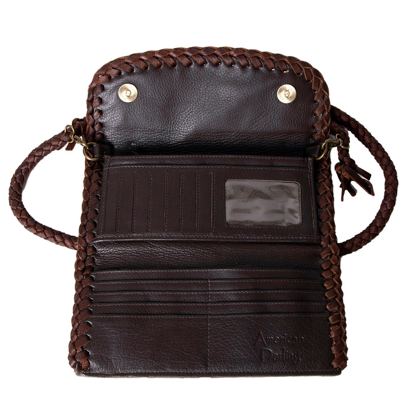 American Darling Leather Crossbody Wallet Purse