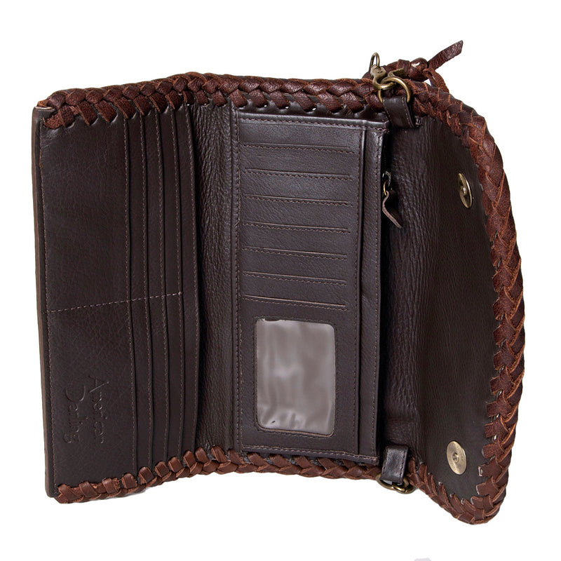 American Darling Leather Crossbody Wallet Purse
