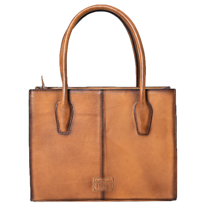 American Darling Boot Stitch and Cow Hide Tote