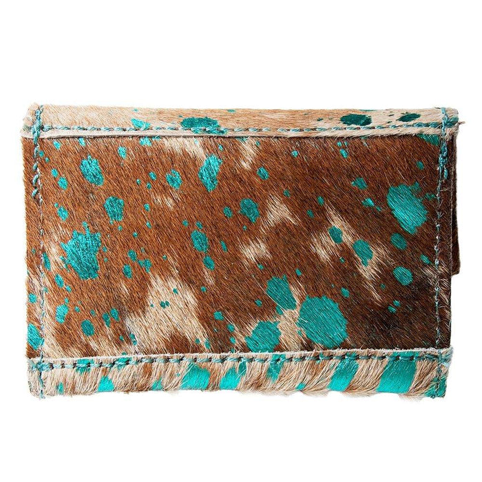 American Darling Turquoise Cowhide Coin Purse